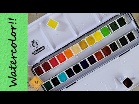 🎨Trying Schmincke Horadam Watercolors for the First Time! (Finally!!)🖌