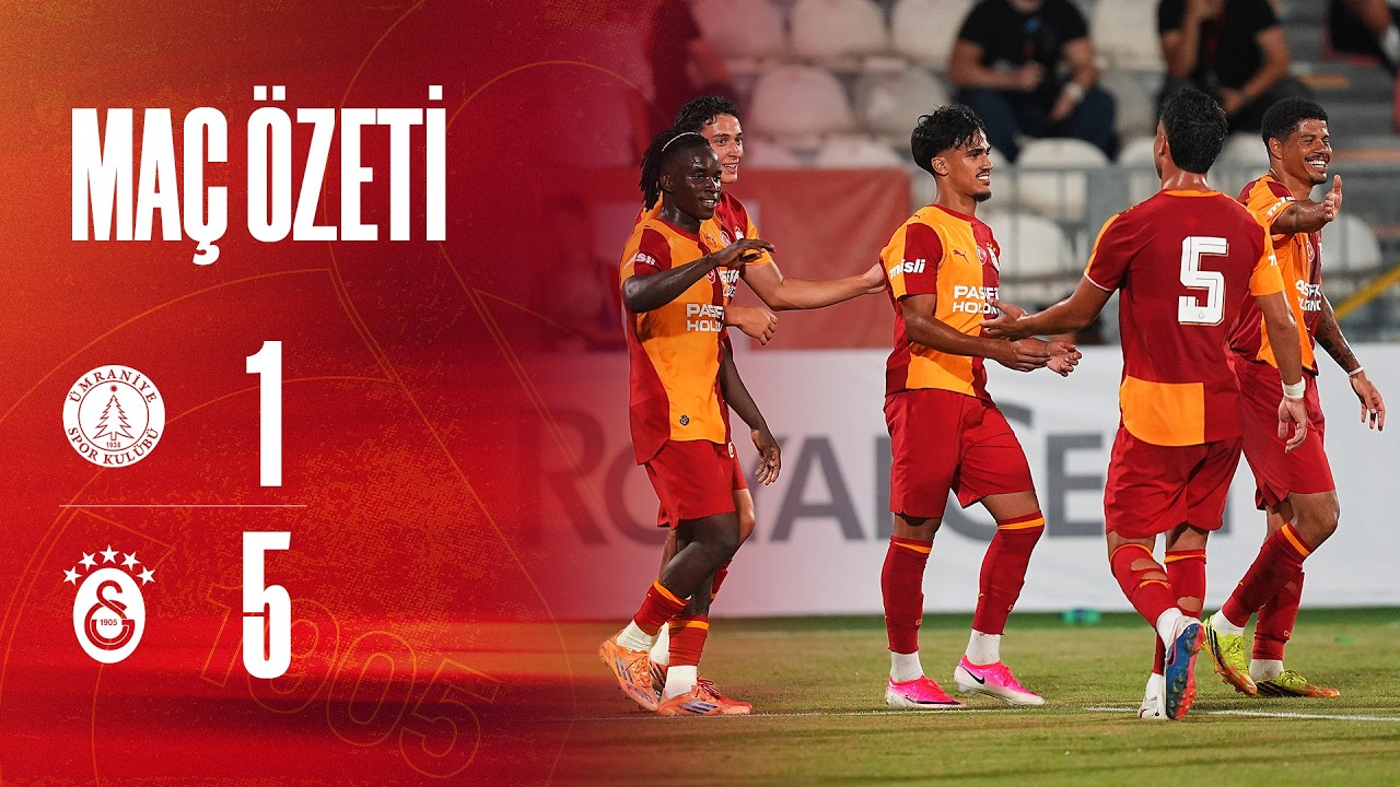 📺 GENİŞ ÖZET | E. Ümraniyespor 1-5 Galatasaray (Hazırlık Maçı)