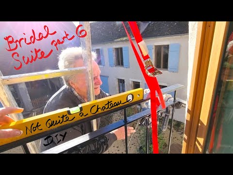 Not Quite a Chateau DIY 220 - Bridal Suite Part 6 - Balcony goes up & Creating a Huge Headboard