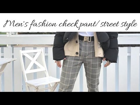 Men's Fashion Check Pant/Latest Fashion Check Pant/Check Pant Design for Street Style