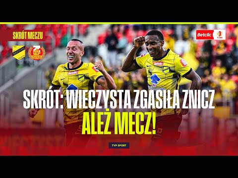SKRÓT: WIECZYSTA KRAKÓW - ZNICZ PRUSZKÓW. FANTASTYCZNY MECZ BENIAMINKA!