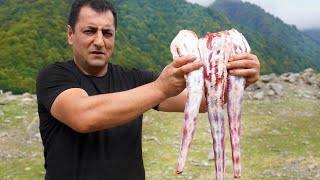 תבשיל זנב שור עם ערמון | מתכון מנה זנב שור של WILDERNESS COOKING | איך לבשל בולטייל