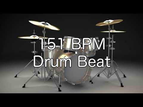 151 BPM Shuffle Drum Beat for Musical Practice
