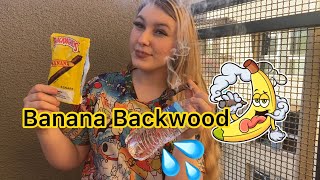 HOW TO ROLL A BANANA BACKWOOD/ FIRST IMPRESSION🍌🍃🔥