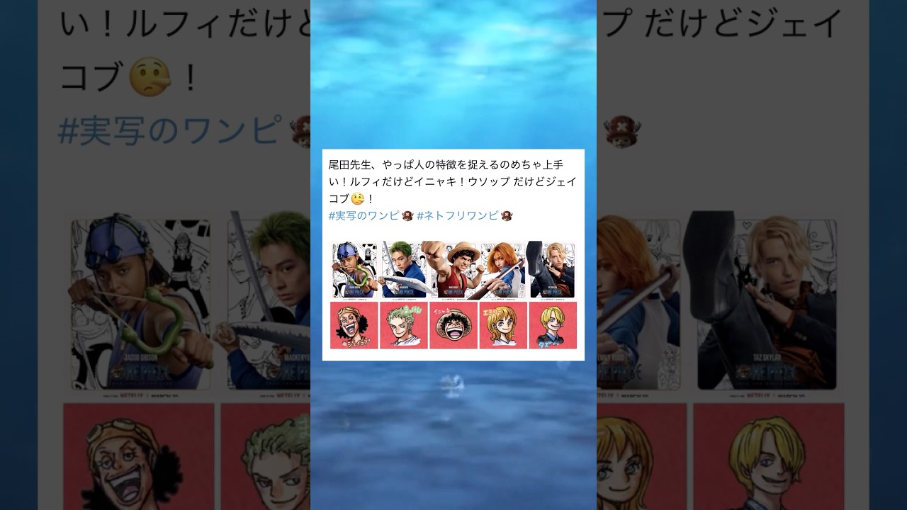 尾田先生やっぱ人の特徴を捉えるのめっちゃ上手い #ワンピース #onepiece #shorts