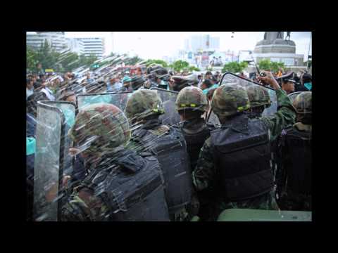 Bangkok (Thailand) 28-05-2014 Anti Coup d'Etat Turn to Violent Riots in Bangkok