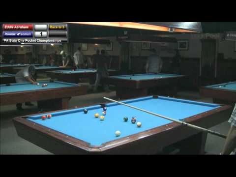 Ronnie Wiseman vs Richie Richeson at the PA State One Pocket Championships