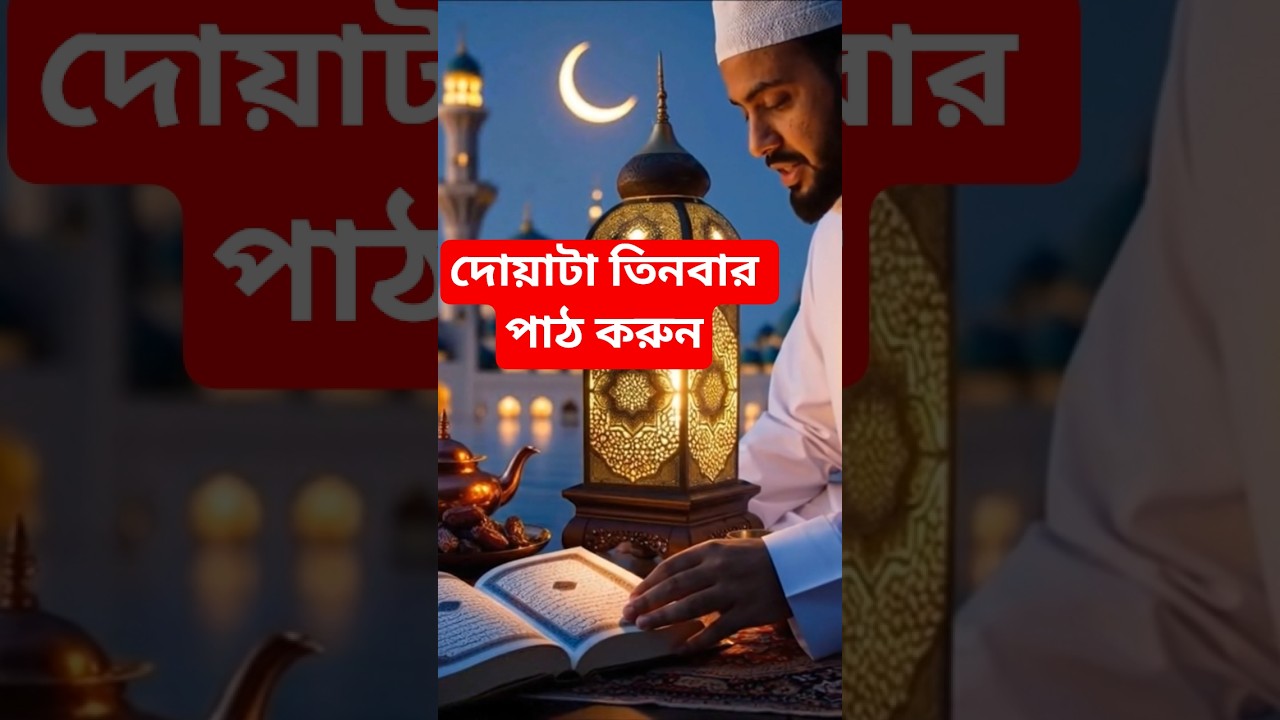 দোয়াটি তিন বা পাঠ করুন#দোয়া_কবুলের_দোয়া #inspiration #motivation #islam