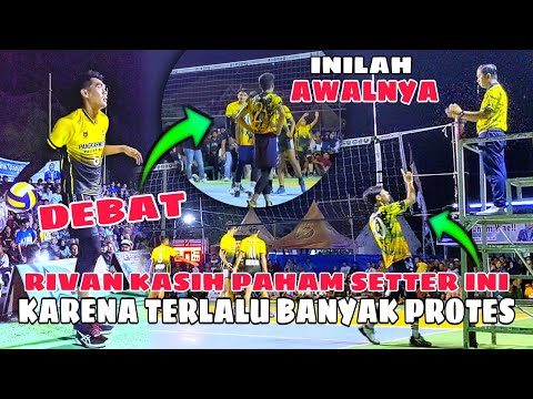 RIVAN MEMANAS🔥INCAR SETTER LAWAN | KARENA PROVOKASI TEMAN SE-TIMNYA UNTUK WALK OUT💥WEDORO CUP 2023