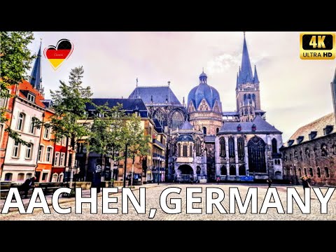 Aachen city Germany/ Walking tour in Aachen city,Germany.