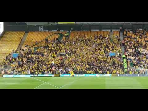 NAC Breda fans in party mode at Norwich 2/8/25