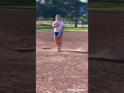 Natalie Camarena fastpitch pitcher c/o 2024 pitching lesson with Jill Virchis 6/2021