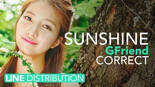 여자친구 GFriend - 나의 일기장 Sunshine  | Line distribution (CORRECT VER.)
