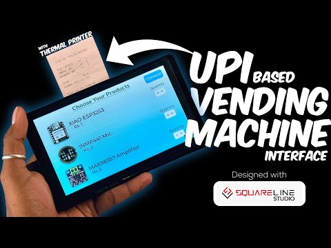 UPI Vending Machine Interface with Dynamic QR code | @squarelinestudio  | @Elecrow