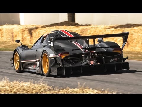Pagani Zonda Revolución: Accelerations, Downshifts & V12 Sound!