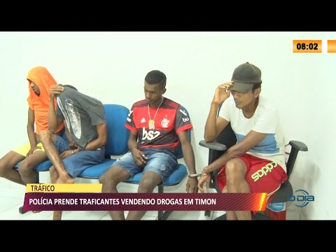 Polícia prende quatro homens suspeito de vender drogas e portando armas em Timon 14 05 2021