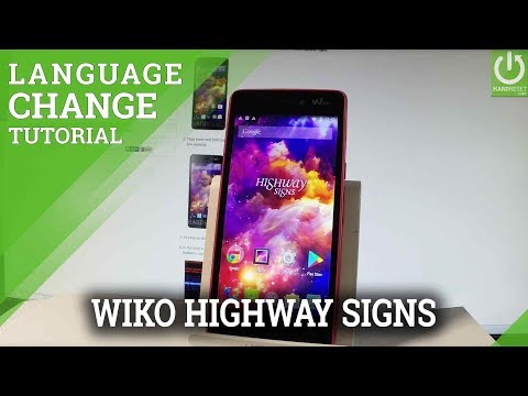 Set Up Language in WIKO Highway Signs - Change Language
