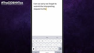 We forgot to submit your request for an interpreter
