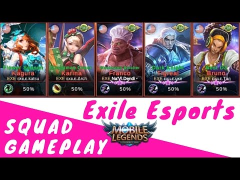 Exile Esports  [Top 7 Squad] | Full Team Gameplay Kagura, karina, Franco, Tigreal, Bruno Video