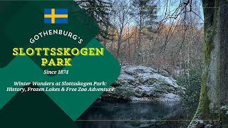 4K Sweden's largest, oldest parks - Slottsskogen Park: History, Frozen Lakes & Free Zoo Adventure