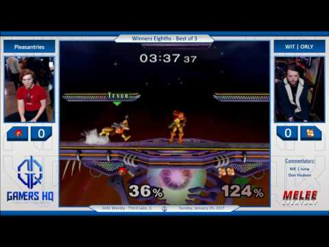 GHQ Weekly [1/29/17] - Pleasantries (Samus) vs. WIT | ORLY (C. Falcon, Fox) - SSBM - Winners Eighths