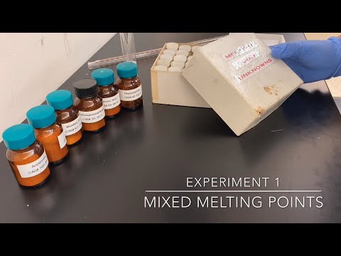 Exp. 1 Mixed Melting Points