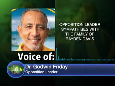 Opposition leader sympathizes with the family of Rayden Davis