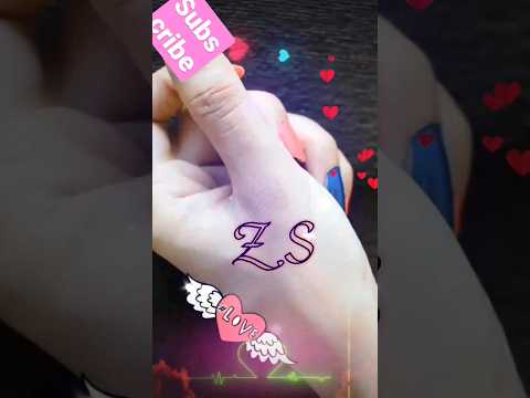 New name #art latter #ZS love art #shorts #youtubeshorts #art_short