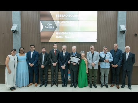 Diretor regional do Sesc São Paulo, Luiz Galina, é homenageado com título de Cidadão Francano