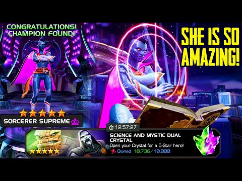 Marvel Contest of Champions. I Got 5-star Sorcerer Supreme! She is INCREDIBLE! Epic Gameplay.