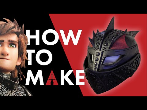 How to Make Hiccup Dragon Scale Helmet from HTTYD3