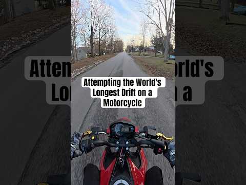 Attempting the World's Longest Drift on a Motorcycle