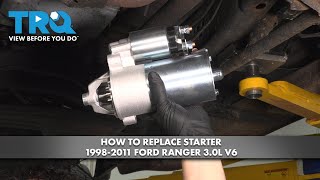 How to Replace Starter 1998-2011 Ford Ranger 3.0L V6