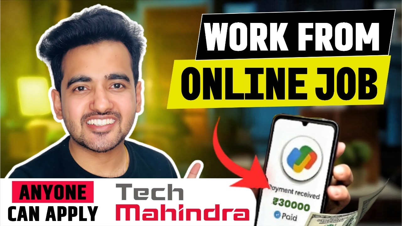 Tech Mahindra Work From Home Jobs 2026 | WFH 12th Pass Jobs | Online Jobs At Home
