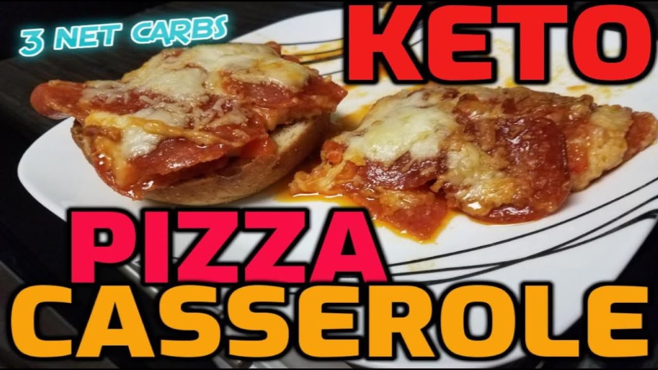 KETO PIZZA CASSEROLE~3 NET CARBS (LOW CARB)~