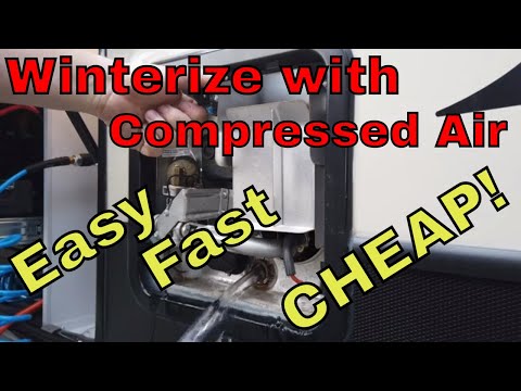 Using RV in the Winter - Easy Winterizing Method with Compressed Air #winterize #rv #wintercamping