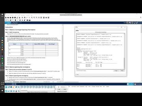 5.1.9 Packet Tracer - Investigate STP Loop Prevention