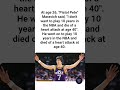 Pistol Pete Maravich feared playing 10 NBA years and dying at 40. He did both.