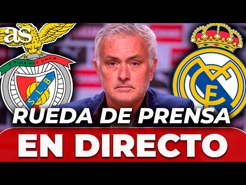 MOURINHO, EN DIRECTO | RUEDA DE PRENSA PREVIA HOY SL BENFICA vs. REAL MADRID de CHAMPIONS LEAGUE