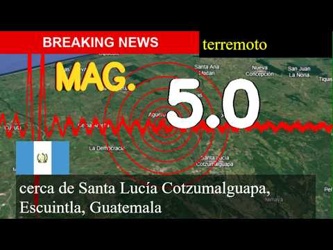 😱🚨 Terremoto cerca de Santa Lucía Cotzumalguapa, Escuintla, Guatemala actualizaciones en vivo hoy: u