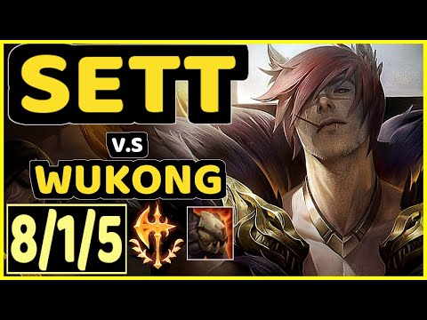 SOHWAN (SETT) vs WUKONG - 8/1/5 KDA TOP CHALLENGER GAMEPLAY - KR