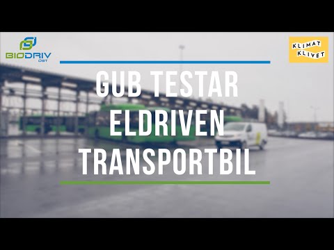 GUB testar eldriven transportbil