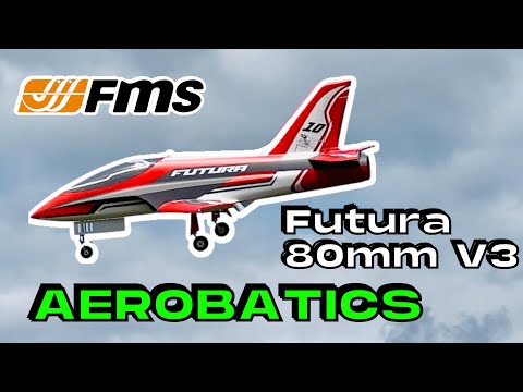 AEROBATICS with BEST SPORT JET • FMS Futura V3 80mm EDF Jet RC PLANE • (English/Français 4K 60fps)