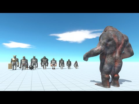 Goro vs Primates - Animal Revolt Battle Simulator