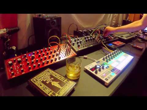 DFAM Neutron ModelD MPX8 - Live Techno Jam - 2018-12-05