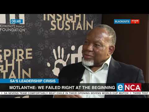 In conversation with former president Kgalema Motlanthe