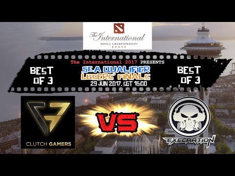 Clutch Gamers vs Execration The International 2017 Southeast Asia Qualifier