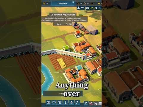 Nova Roma - AQUEDUCTS #hoodedhorse #citybuilder #strategygame