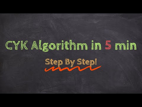 CYK Algorithm in 5 minutes