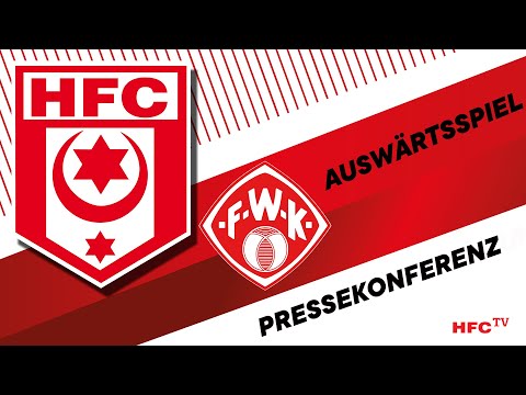 37. Spieltag 2021/22: Würzburger Kickers - Hallescher FC | Pressekonferenz nach dem Spiel